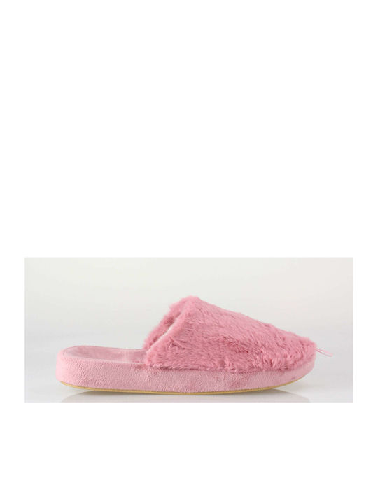 FAME 41/090 Women's Slipper with Fur In Pink Colour