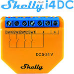 Shelly Plus i4 DC Smart Ενδιάμεσος Διακόπτης με Wi-Fi και Bluetooth