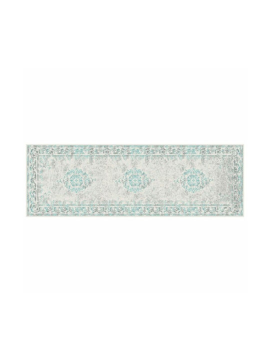 DKD Home Decor Rug Rectangular Light Blue