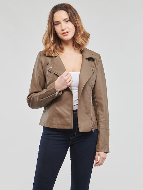 Only Γυναικείο Biker Jacket Walnut