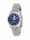 U.S. Polo Assn. Azure Γυναικείο Ρολόι 34mm Μπαταρίας με Ασημί Μεταλλικό Μπρασελέ
