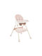 Kikka Boo Brie Baby Hochstuhl 2 in 1 mit Höhenverstellbar Rosa