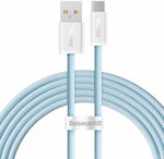 Baseus Dynamic Braided USB 2.0 Cable USB-C male - USB-A male 100W Μπλε 2m (CALD000703)
