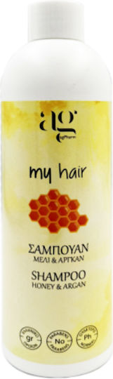 Ag Pharm My Hair Honey & Argan Shampoos Reconstruction/Nourishment & Hydration for All Hair Types 300ml