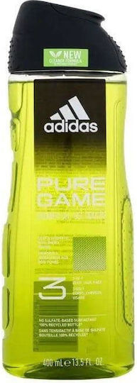 adidas Pure Game Bubble Bath Gel for Men 3in1 400ml