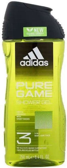 adidas Pure Game Shower Gel 3in1 για Άνδρες 250ml