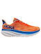 Hoka Clifton 9 Herren Sportschuhe Laufen Orange