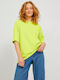 Jack & Jones Oversized Γυναικείο T-shirt Lime