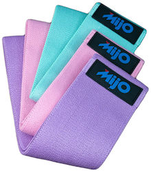 Mijo Elastic Resistance Bands Set 3pcs Multicolour 0.6m