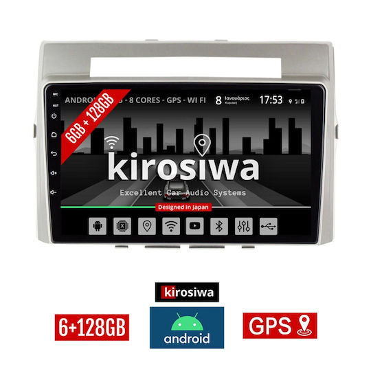 Kirosiwa Ηχοσύστημα Αυτοκινήτου για Toyota Verso 2004-2009 (Bluetooth/USB/AUX/WiFi/GPS) με Οθόνη Αφής 9"