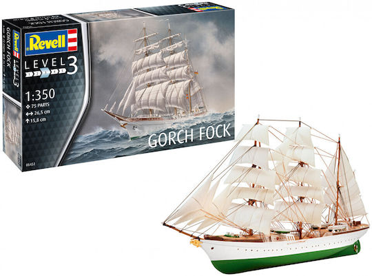 Revell Gorch Fock Φιγούρα Μοντελισμού Πλοίο 75 Κομματιών σε Κλίμακα 1:350
