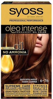 Syoss Oleo Intense Set Hair Dye no Ammonia 6-76 Warm Copper 50ml