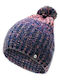 Hilma Beanie Γυναικείος Σκούφος Πλεκτός σε Μπλε χρώμα