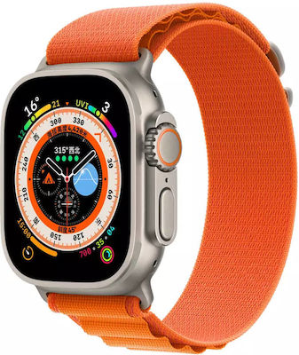 Microwear T800 Ultra 49mm Smartwatch mit Pulsmesser (Orange)