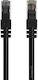 Orico Flat U/UTP Cat.6 Ethernet Network Cable 2m Black 1pcs