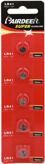Pairdeer Алкални Батерии За часовници LR41 1.5V 5бр