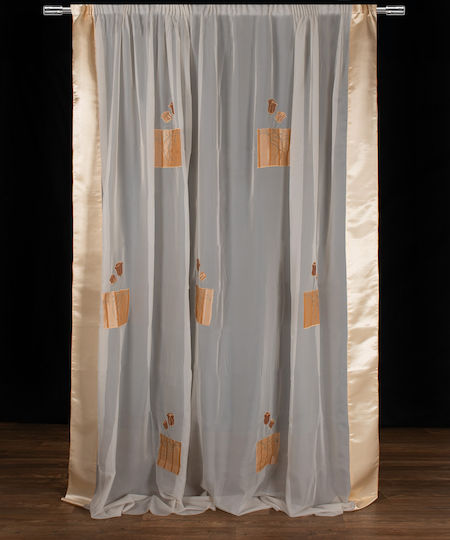 Silk Fashion Пердета И Завеси С Плик С Писалка W52-5708 Бежови 300x300см