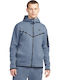 Sportswear Tech Fleece Суитшърт с Качулка Diffused Blue
