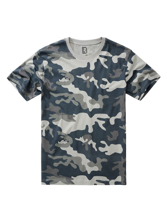 Brandit Herren T-Shirt Kurzarm Grey Camo