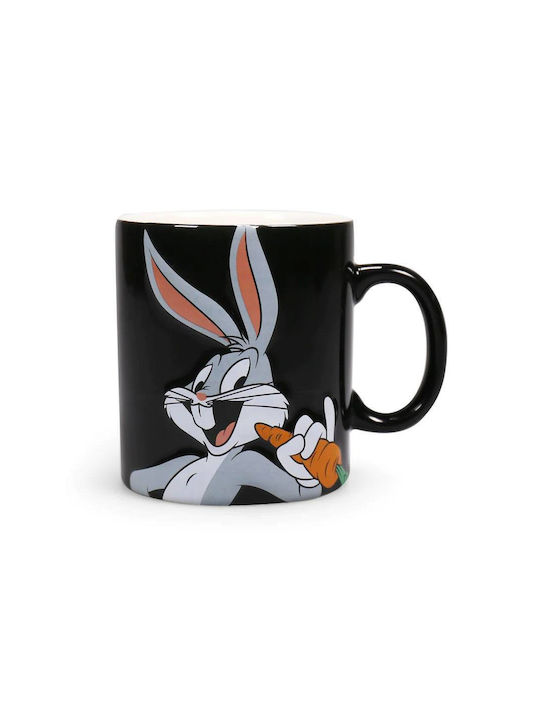 Half Moon Bay Bugs Bunny Κούπα Κεραμική Μαύρη 400ml