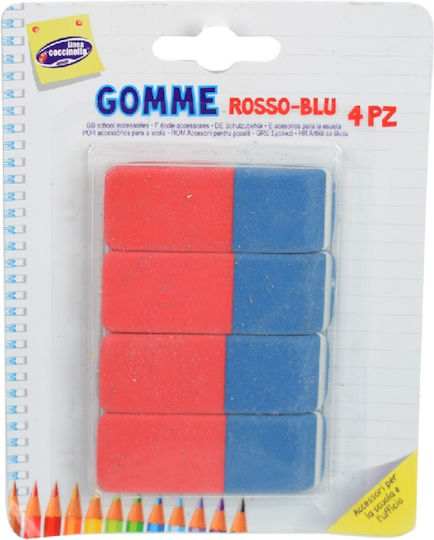 Due esse Radiergummi-Set für Bleistifte und Kugelschreiber 4Stück