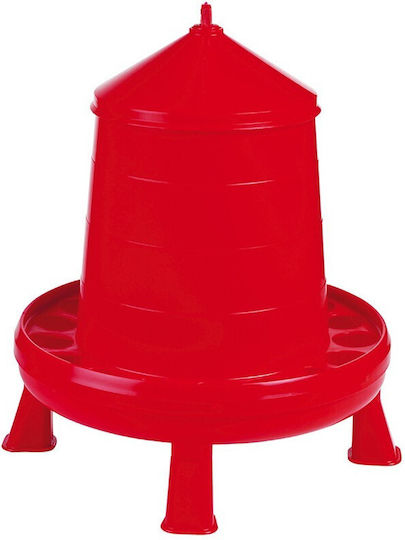Copele Plastic Alimentator pentru Găini și Păsări cu Capacitate 8kg 37x37x37cm.