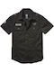 Short-sleeved Cotton Shirt Black