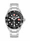 Swiss Military Hanowa Offshore Diver II Herrenuhr 45mm Chronograph Batterie mit Silber Rostfreiem Stahlarmband