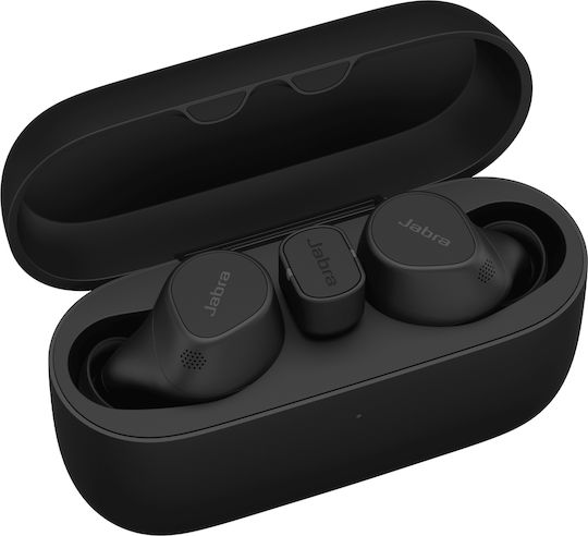 Jabra Evolve2 7 Buds - USB-C UC - Wireless Charging Pad Bluetooth Handsfree Ακουστικά με Αντοχή στον Ιδρώτα και Θήκη Φόρτισης Μαύρα