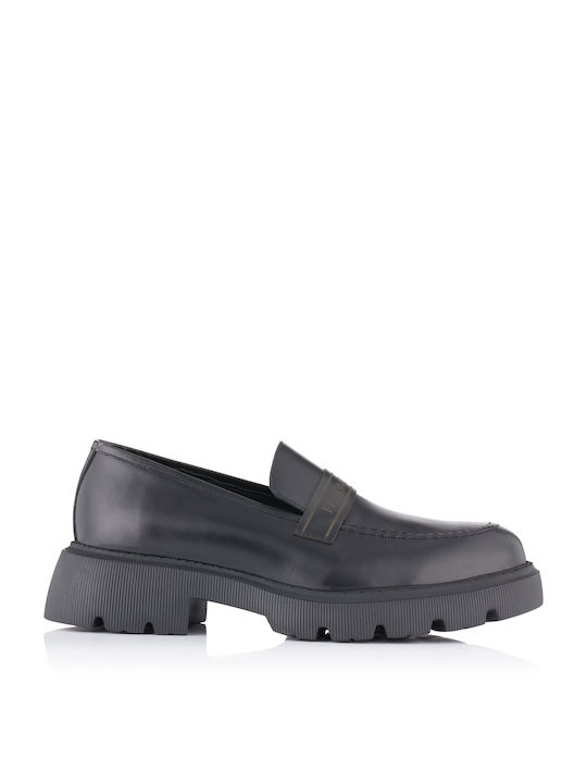 Fenomilano 2307 Men's Leather Loafers Black