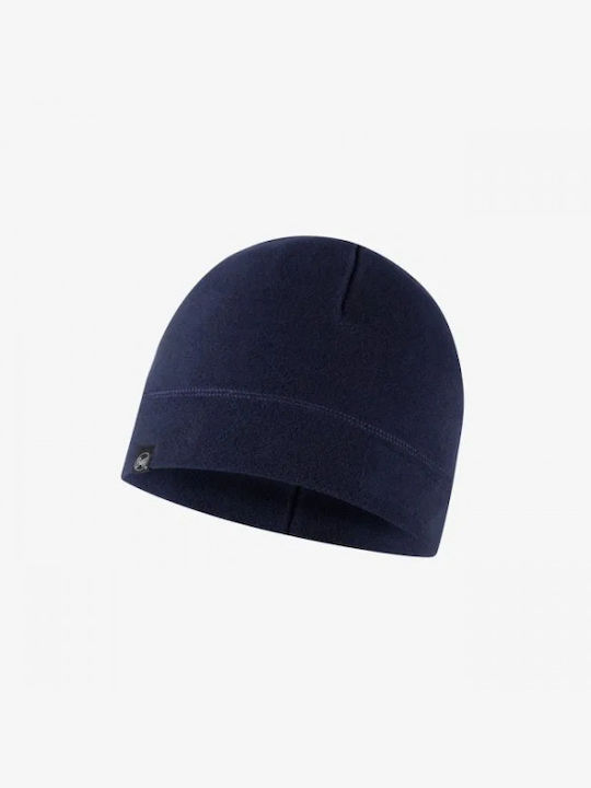 Buff Knitted Fleece Beanie Cap Blue