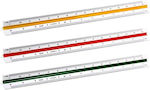 Deli Κλιμακόμετρο Πλαστικό 30cm με Λαβή 1:500 231.8930 (Διάφορα Χρώματα)
