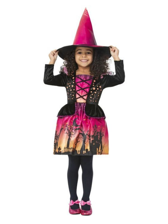 Kids Carnival Costume Sunset Witch