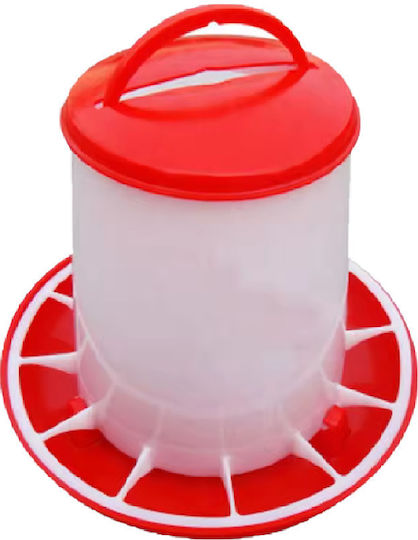 Kunststoff Futtermittel für Hühner und Geflügel mit Kapazität 3kg 26cm.