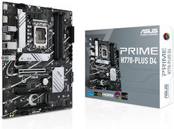 Asus Prime H770-Plus D4 Mainboard ATX mit Intel 1700 Sockel