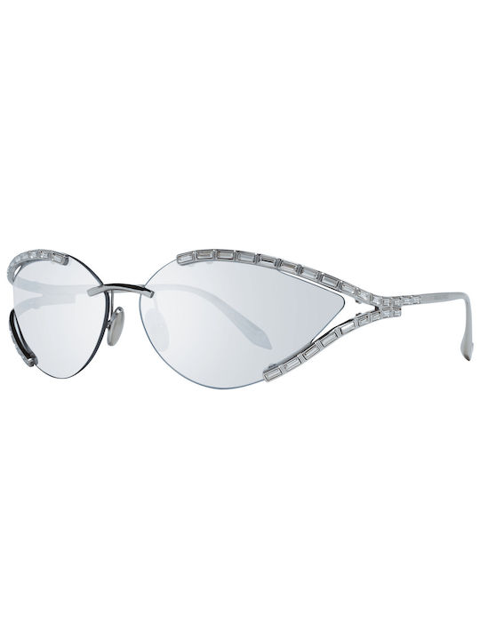 Swarovski Sonnenbrillen mit Silber Rahmen und Gray Linse SK0273-P 16C