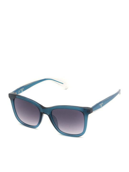 Tous Women's Sunglasses with Blue Plastic Frame and Gray Gradient Lens TOB46 W47X