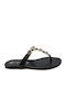 Damen Flache Sandalen Schwarz