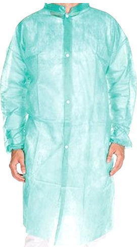 Unisex Light Blue Disposable Medical Dressing Gown