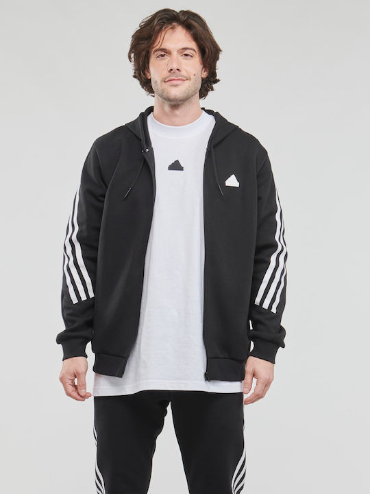 Future Icons 3-Stripes Geacă Cu Glugă Neagră
