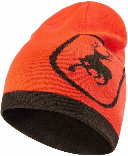 Beanie Ανδρικός Reversible Σκούφος Πλεκτός σε Κόκκινο χρώμα