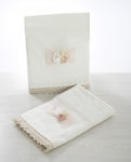 Bellissimo Baptism Towel Set Λευκό BLS-