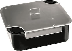 Open Commercial Serving Rectangular Plate Plastic Cover 29.5x22cm Α4