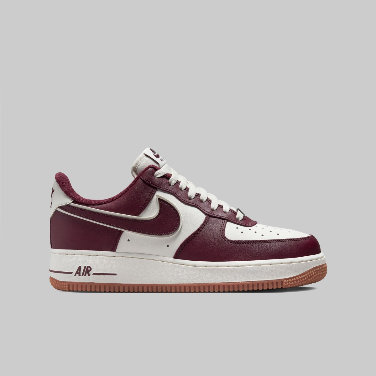 Night Maroon Air Force '07 White And Burgundy Sneakers Nike