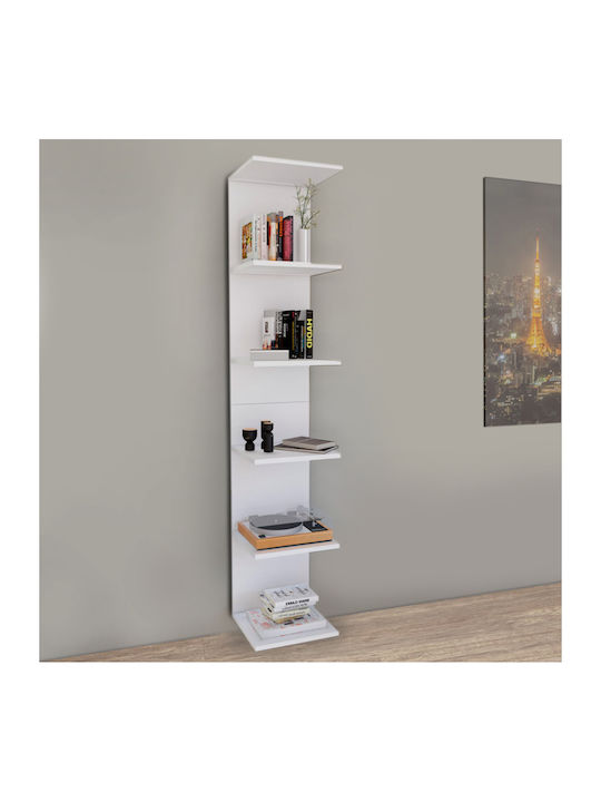 Bookcase Ogden White 34.5x30x180cm