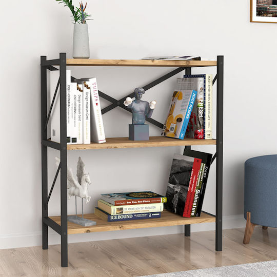 Βιβλιοθήκη Colmar Pine / Oak 66x34x85εκ. Βιβλιοθήκη Colmar Pine / Oak 66x34x85εκ.