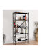 Bibliothek Colmar Schwarz 66x34x160cm