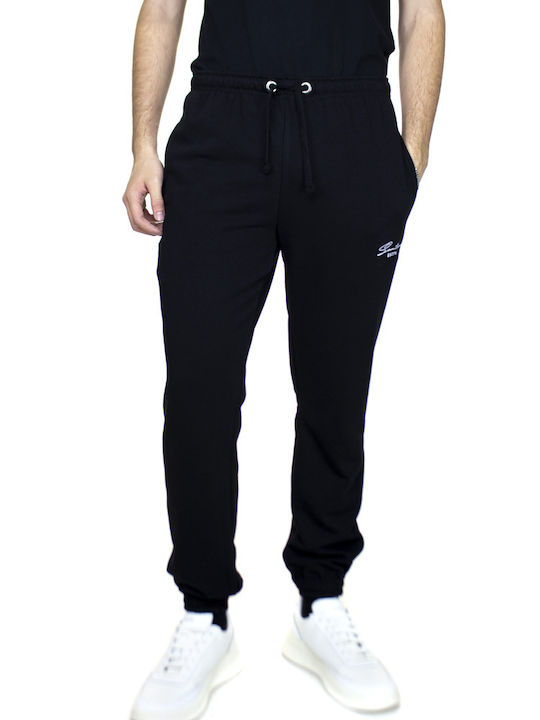 Santana Men's Sweatpants with Rubber Black