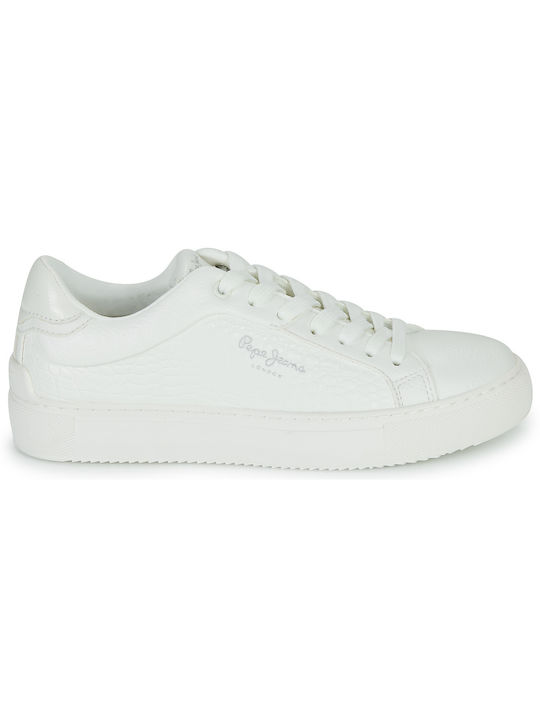 Pepe Jeans Adams Match Γυναικεία Sneakers Λευκά