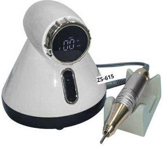 Mixcoco ZS-615 Pro Nagelfräser Strom 65W Weiß mit Pedal mit 35000 Umdrehungen pro Minute